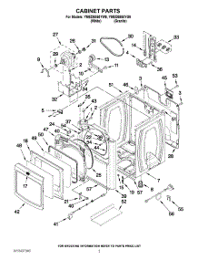 02 - Cabinet Parts parts for Maytag Dryer YMEDB850YW0 / from AppliancePartsPros.com