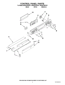 02 - Control Panel Parts parts for Maytag Range MES5875BCW21 / from AppliancePartsPros.com