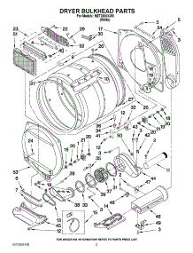 04 - Dryer Bulkhead Parts parts for Maytag Washer Dryer Combo MET3800XW0 / from AppliancePartsPros.com
