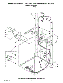 05 - Dryer Support And Washer Harness Parts parts for Maytag Washer Dryer Combo MET3800XW0 / from AppliancePartsPros.com