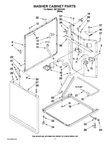 07 - Washer Cabinet Parts parts for Maytag Washer Dryer Combo MET3800XW0 / from AppliancePartsPros.com