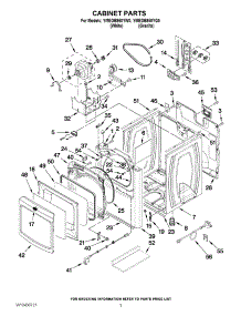02 - Cabinet Parts parts for Maytag Dryer YMEDB950YG0 / from AppliancePartsPros.com