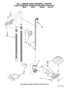 04 - Fill, Drain And Overfill Parts parts for Maytag Dishwasher MDBH969AWQ4 / from AppliancePartsPros.com