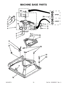 09 - Machine Base Parts parts for Maytag Washer Dryer Combo MET3800XW1 / from AppliancePartsPros.com