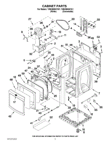 02 - Cabinet Parts parts for Maytag Dryer YMEDB950YG1 / from AppliancePartsPros.com