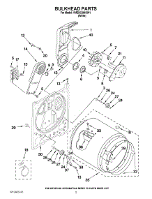 03 - Bulkhead Parts parts for Maytag Dryer YMEDC200XW1 / from AppliancePartsPros.com