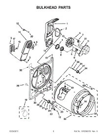 03 - Bulkhead Parts parts for Maytag Dryer YMEDC200XW3 / from AppliancePartsPros.com