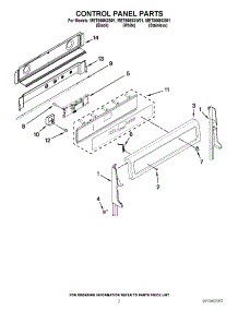 02 - Control Panel Parts parts for Maytag Range MET8665XW01 / from AppliancePartsPros.com