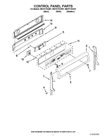 02 - Control Panel Parts parts for Maytag Range MET8775XB01 / from AppliancePartsPros.com