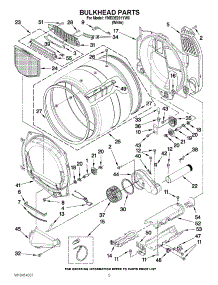 03 - Bulkhead Parts parts for Maytag Dryer YMEDE201YW0 / from AppliancePartsPros.com