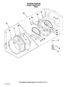 04 - Door Parts parts for Maytag Dryer YMEDE201YW0 / from AppliancePartsPros.com