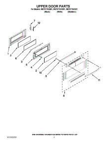 04 - Upper Door Parts parts for Maytag Range MET8775XS01 / from AppliancePartsPros.com