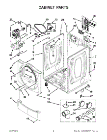 02 - Cabinet Parts parts for Maytag Dryer YMEDE201YW1 / from AppliancePartsPros.com