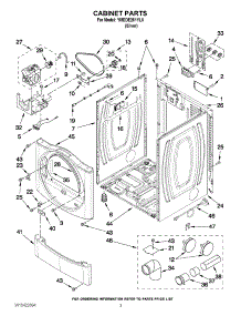 02 - Cabinet Parts parts for Maytag Dryer YMEDE251YL0 / from AppliancePartsPros.com