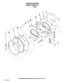 04 - Door Parts parts for Maytag Dryer YMEDE251YL0 / from AppliancePartsPros.com