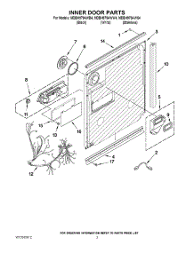 03 - Inner Door Parts parts for Maytag Dishwasher MDBH979AWB4 / from AppliancePartsPros.com