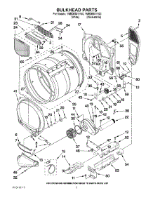 03 - Bulkhead Parts parts for Maytag Dryer YMEDE301YG0 / from AppliancePartsPros.com