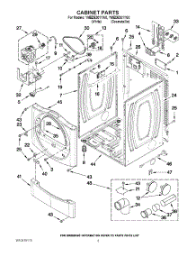 02 - Cabinet Parts parts for Maytag Dryer YMEDE301YW0 / from AppliancePartsPros.com
