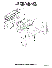 02 - Control Panel Parts parts for Maytag Range MET8885XW01 / from AppliancePartsPros.com