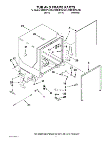 05 - Tub And Frame Parts parts for Maytag Dishwasher MDBH979AWS4 / from AppliancePartsPros.com