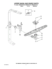 07 - Upper Wash And Rinse Parts parts for Maytag Dishwasher MDBH979AWS4 / from AppliancePartsPros.com