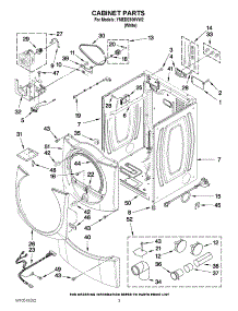 02 - Cabinet Parts parts for Maytag Dryer YMEDE500VW2 / from AppliancePartsPros.com