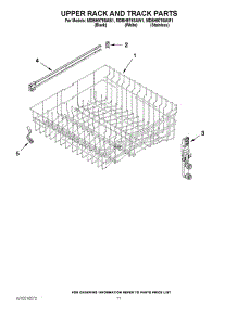 09 - Upper Rack And Track Parts parts for Maytag Dishwasher MDBH979SAW1 / from AppliancePartsPros.com