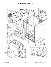 02 - Cabinet Parts parts for Maytag Dryer YMEDX500XW1 / from AppliancePartsPros.com