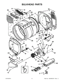 03 - Bulkhead Parts parts for Maytag Dryer YMEDX500XW1 / from AppliancePartsPros.com