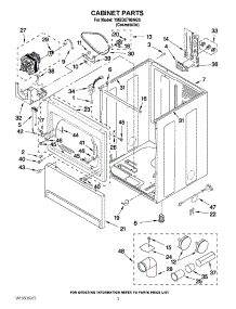 02 - Cabinet Parts parts for Maytag Dryer YMEDX700AG0 / from AppliancePartsPros.com