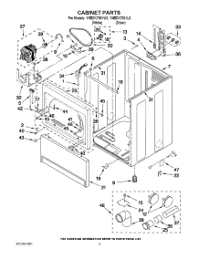 02 - Cabinet Parts parts for Maytag Dryer YMEDX700XW0 / from AppliancePartsPros.com