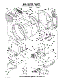 03 - Bulkhead Parts parts for Maytag Dryer YMEDX700XW0 / from AppliancePartsPros.com