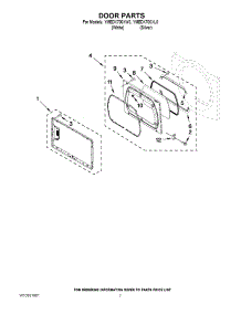 04 - Door Parts parts for Maytag Dryer YMEDX700XW0 / from AppliancePartsPros.com