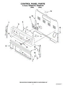 02 - Control Panel Parts parts for Maytag Range YMER5605YW0 / from AppliancePartsPros.com