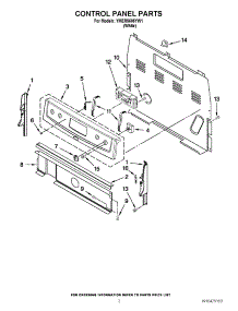 02 - Control Panel Parts parts for Maytag Range YMER5605YW1 / from AppliancePartsPros.com