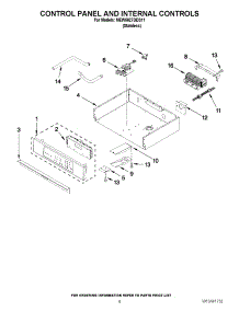 05 - Control Panel And Internal Controls parts for Maytag Oven MEW5627DDS11 / from AppliancePartsPros.com