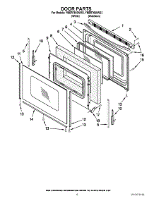 05 - Door Parts parts for Maytag Range YMER7660WS2 / from AppliancePartsPros.com