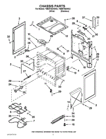 03 - Chassis Parts parts for Maytag Range YMER7660WW2 / from AppliancePartsPros.com