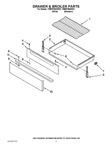 04 - Drawer & Broiler Parts parts for Maytag Range YMER7660WW2 / from AppliancePartsPros.com