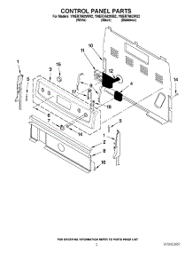 02 - Control Panel Parts parts for Maytag Range YMER7662WB2 / from AppliancePartsPros.com