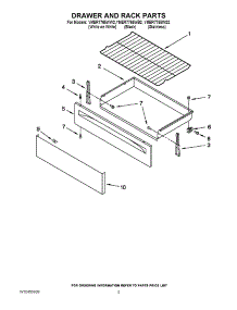 04 - Drawer And Rack Parts parts for Maytag Range YMER7765WS2 / from AppliancePartsPros.com
