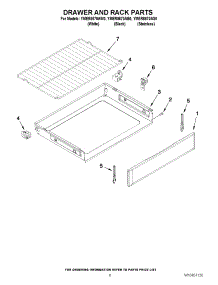 05 - Drawer And Rack Parts parts for Maytag Range YMER8670AB0 / from AppliancePartsPros.com