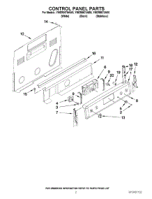 02 - Control Panel Parts parts for Maytag Range YMER8670AS0 / from AppliancePartsPros.com