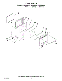 04 - Door Parts parts for Maytag Range YMER8670AS0 / from AppliancePartsPros.com