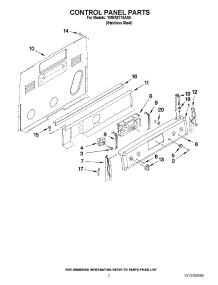 02 - Control Panel Parts parts for Maytag Range YMER8775AS0 / from AppliancePartsPros.com