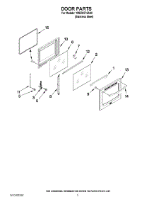 04 - Door Parts parts for Maytag Range YMER8775AS0 / from AppliancePartsPros.com
