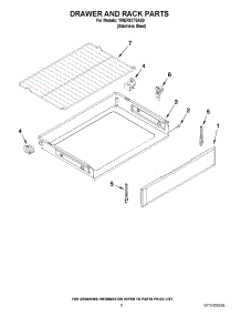 05 - Drawer And Rack Parts parts for Maytag Range YMER8775AS0 / from AppliancePartsPros.com