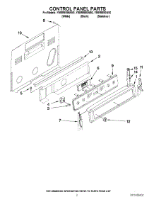 02 - Control Panel Parts parts for Maytag Range YMER8880AB0 / from AppliancePartsPros.com