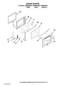 04 - Door Parts parts for Maytag Range YMER8880AW0 / from AppliancePartsPros.com