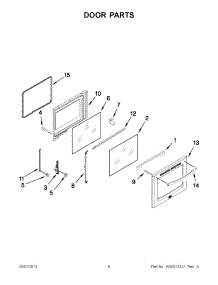 03 - Door Parts parts for Maytag Range YMER8880BB0 / from AppliancePartsPros.com